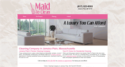 Desktop Screenshot of maidtocleanboston.com